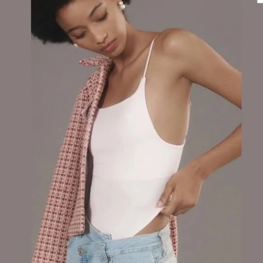 Anthropologie THE RENNA SEAMLESS SQUARE-NECK BODYSUIT